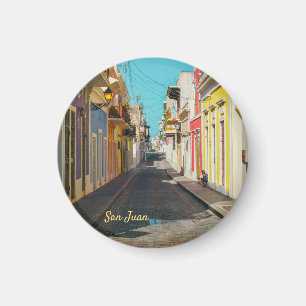 Imán Calle Empedrada de San Juan Antiguo Fotografía