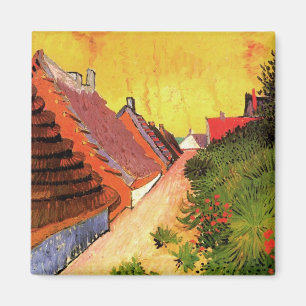 Imán Calle en Saintes Maries por Vincent van Gogh
