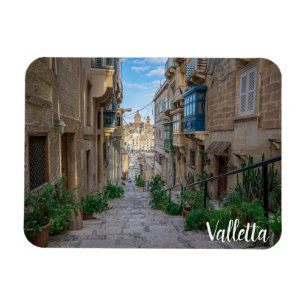 Imán Calle estrecha de piedra en Malta