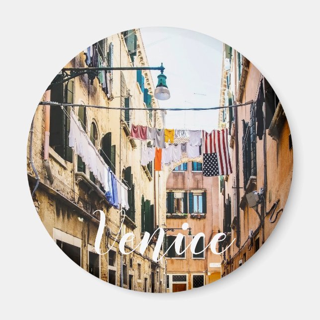 Imán Calle estrecha de Venecia (Frente)