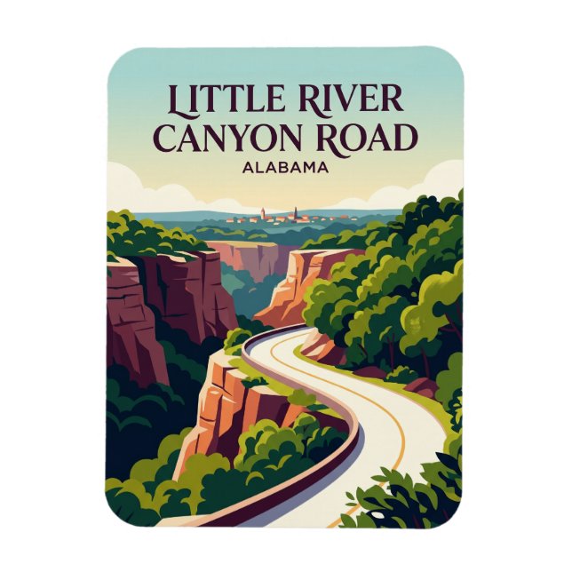Imán Calle Little River Canyon Alabama (Vertical)