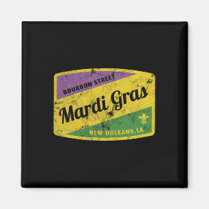 Imán Calle Mardi Gras Bourbon