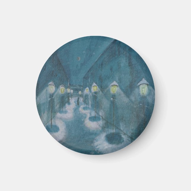 Imán Calle Nocturna (Calle Por Noche) (1922) Walter Gra (Frente)