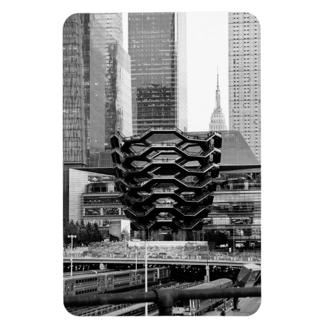 Imán Calle NYC en Monocromo (Vertical)