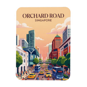 Imán Calle Orchard Singapur