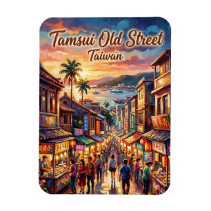 Imán Calle Vieja de Tamsui Taiwán