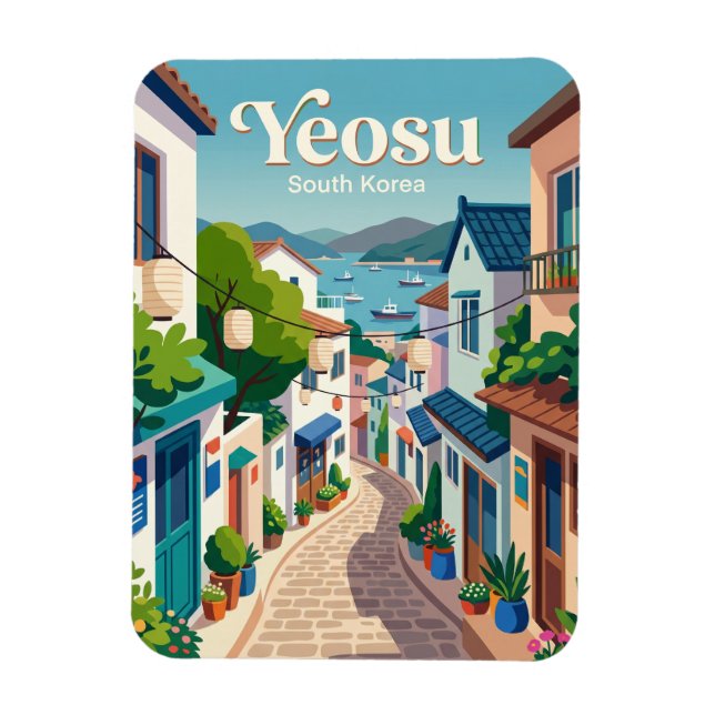Imán Callejón de Yeosu Corea del Sur (Vertical)