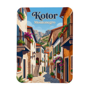 Imán Callejón del casco antiguo de Kotor Montenegro