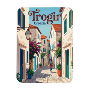 Imán Callejón del casco antiguo de Trogir Croacia