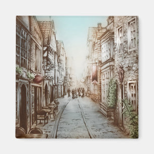 Imán Calles de París, Francia - Arte de cosecha pastora