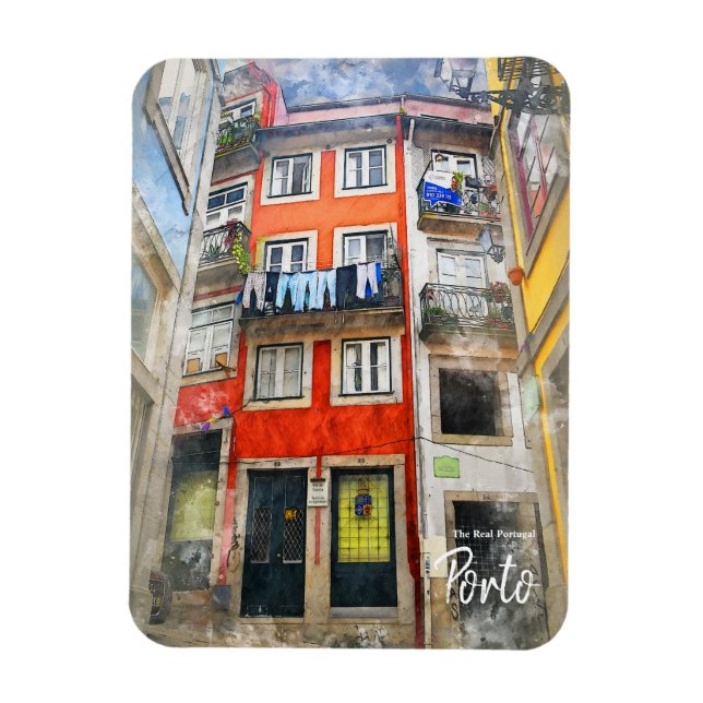 Imán Calles de Porto-Portugal (Vertical)