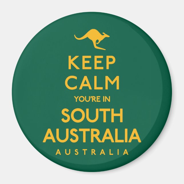 Imán ¡Calma, estás en el sur de Australia! (Frente)