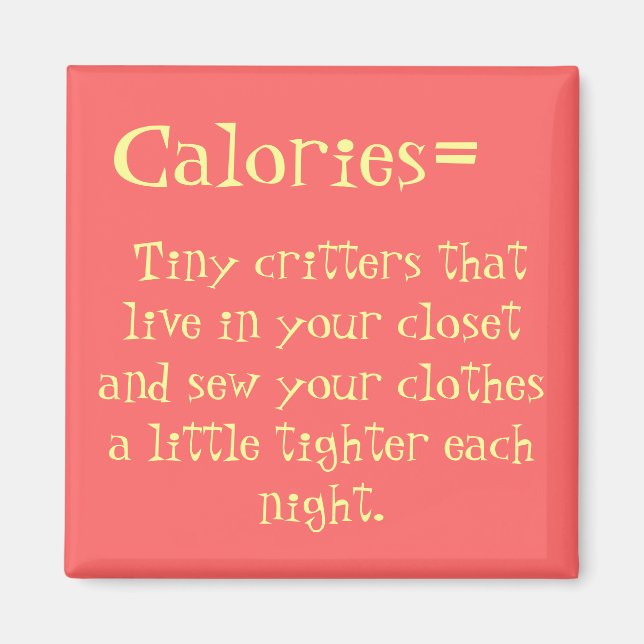 Imán Calories Fridge Magnet (Frente)