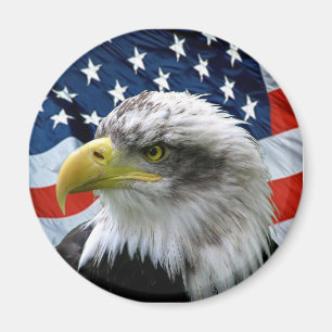 Imán Calvo-Eagle-Americano-Bandera