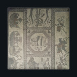 Imán Calzada mosaica de la villa romana en Low<br><div class="desc">El pavimento Mosaico de Roman de la villa romana en Low Ham, ilustrando la historia de Dido y Aeneas de Virgil's Aeneid, c.350 AD localizada en el Museo del Condado de Somerset, Castillo Taunton, Reino Unido. El pavimento Mosaico de la villa romana en Low Ham, ilustrando la historia de Dido...</div>