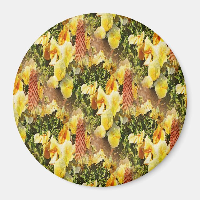 Imán Cama de flores........ (Frente)