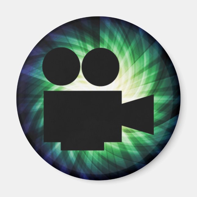 Imán Cámara de cine Guay; película de vídeo (Frente)