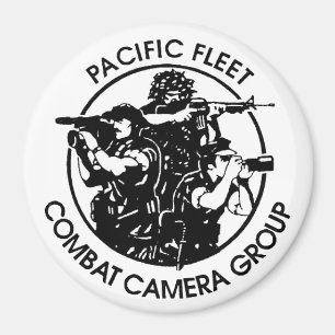 Imán CÁMARA DE COMBATE NAVY DE EE. UU. PACÍFICO 4" Magn