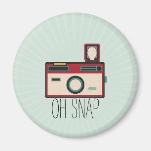 Imán Cámara de vídeo retro look Oh Snap