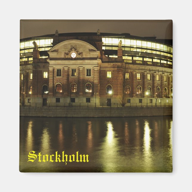 Imán Cámara del Parlamento (Riksdagshuset) en Estocolmo (Frente)