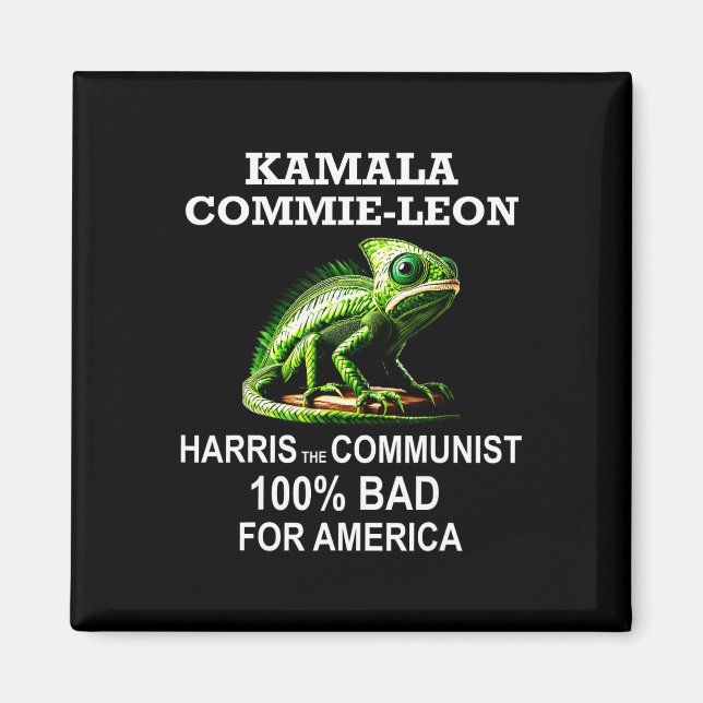 Imán Camarada Kamala Commie Leon Commieleon Comunista H (Frente)