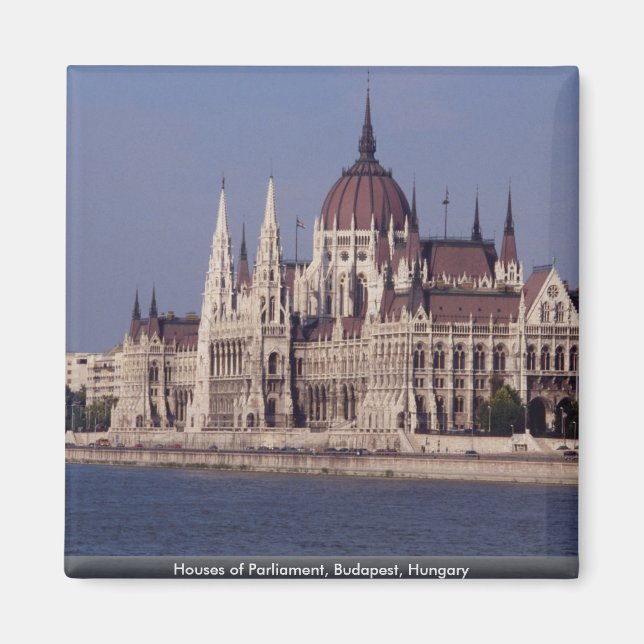 Imán Cámaras del Parlamento, Budapest, Hungría (Frente)