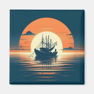 Imán Camarón/pesca de vintage/náutico