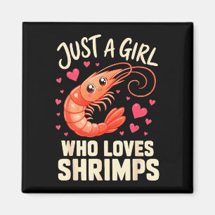 Imán Camarones de chica mariscos cajun