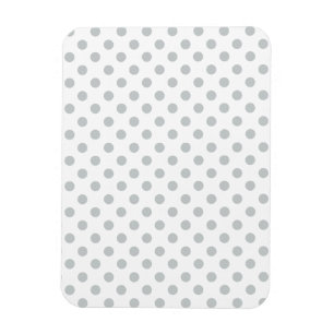 Imán Cambiar puntos de polka gris Cualquier Personaliza