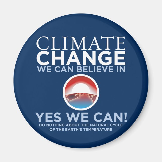 Imán Cambio climático - Sí, podemos parodiar a Obama (Frente)