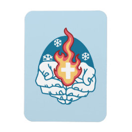 Imán Cambio frío, fuego de fe - Cristiano motivacional