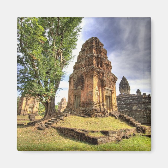 Imán Camboya, Angkor Wat. Vista del Templo de Bakong. (Frente)