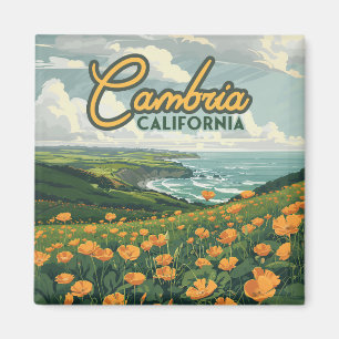 Imán Cambria California Poppies Flores Costa del Pacífi