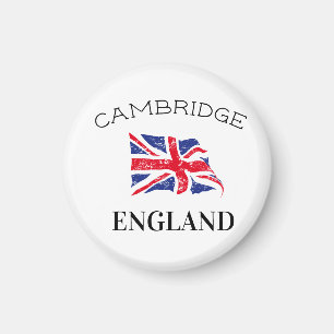 Imán Cambridge England Reino Unido Bandera británica