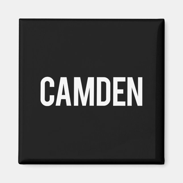 Imán Camden Cool New Jersey Nj Fan Funny Gift Tee  (Frente)