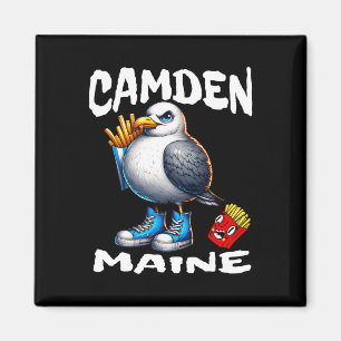 Imán Camden Maine Gaviota Divertida Patatas Fritas Recu