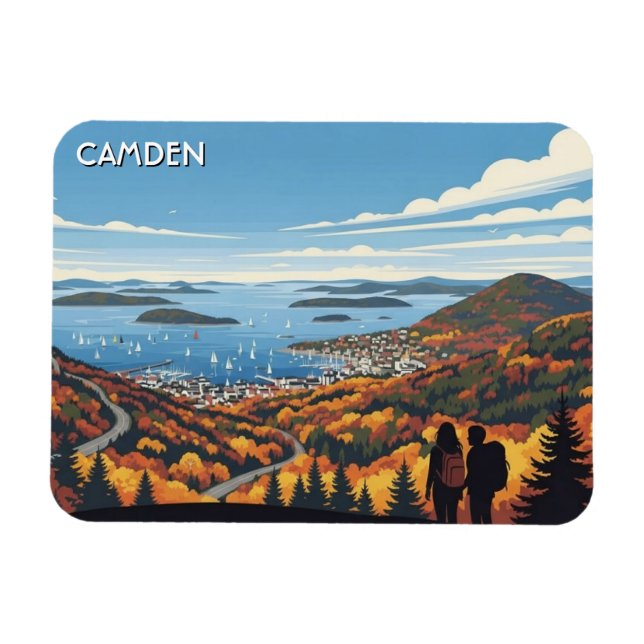 Imán Camden Maine Travel (Horizontal)