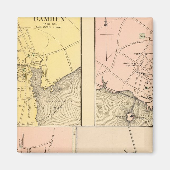 Imán Camden, Wiscasset, Damariscotta, (Frente)