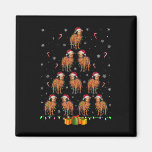 Imán Camel Santa Hat Xmas enciende a los hombres mujere