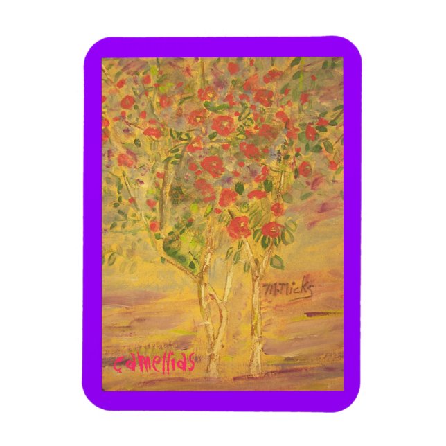 Imán camellias (Vertical)