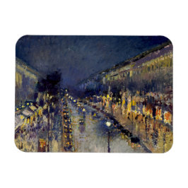 Imán Camille Pissarro - Boulevard Montmartre de noche