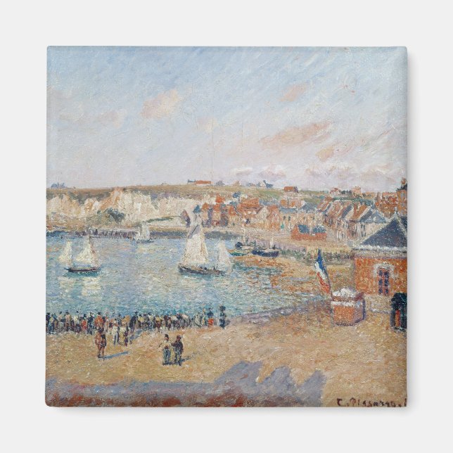 Imán Camille Pissarro | El puerto exterior de Dieppe, 1 (Frente)