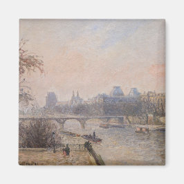 Imán Camille Pissarro - El Sena y el Louvre
