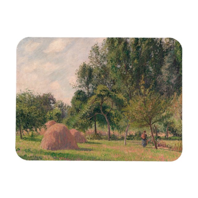 Imán Camille Pissarro | Haystacks, Buenos días, Eragny (Horizontal)