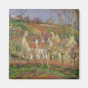 Imán Camille Pissarro Los techos rojos o el rincón de