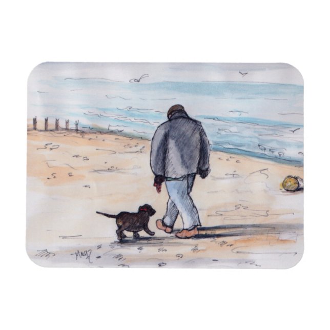 Imán Caminando el perro - 05 (Horizontal)