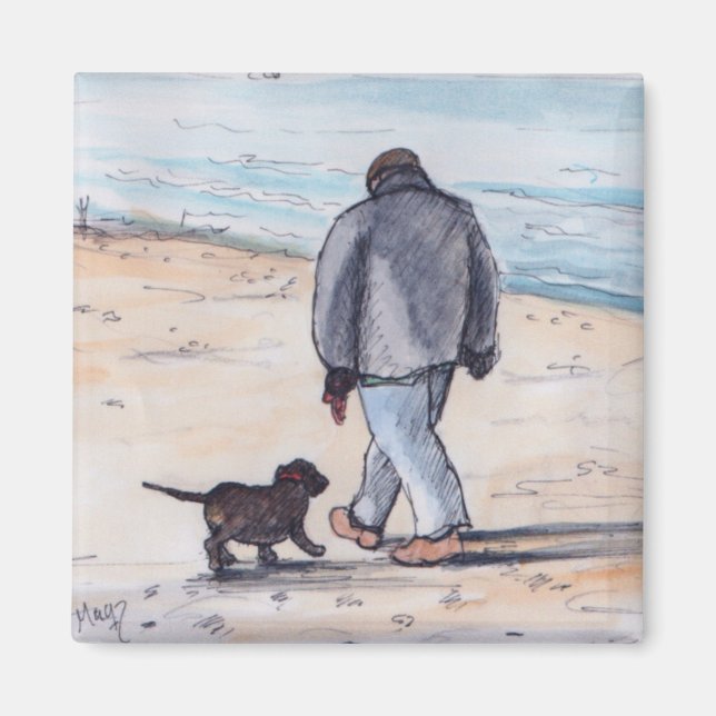 Imán Caminando el perro - 05 (Frente)