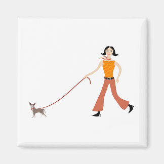 Imán Caminando por el perro