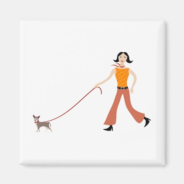 Imán Caminando por el perro (Frente)