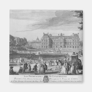 Imán Caminando por los jardines de Luxemburgo, 1729